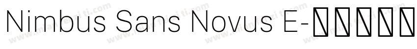 Nimbus Sans Novus E字体转换